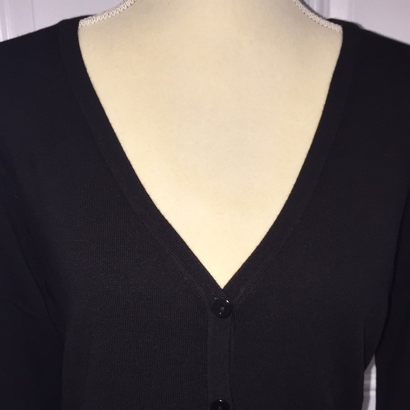 Yest Yaella Women's 80482B Black Long Button Front Cardigan Sweater Size… - Picture 3 of 13